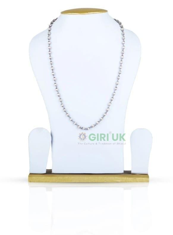 Tulasi Mala White Metal-Gold Cup