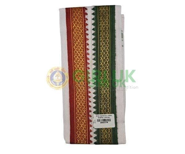 White Angavastra - Cotton Mayilkan 3 Muzham