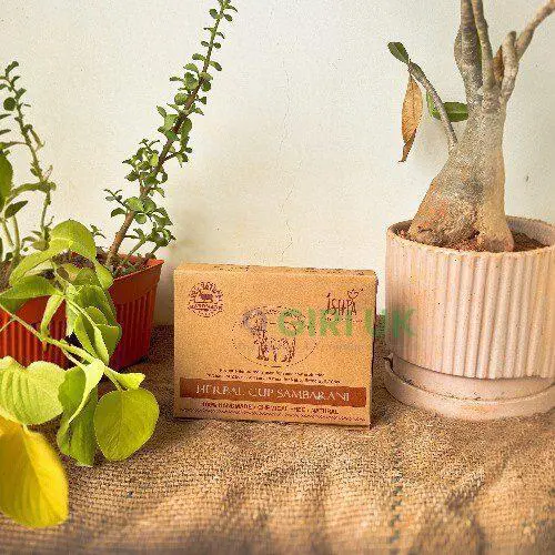 Organic Herbal Cup Sambrani from Cow Dug