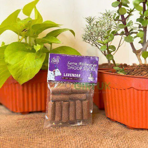 Organic Lavander Dhoop Sticks from Cow Dug