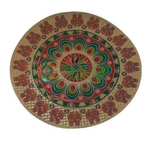 Round Kolam Sticker - 10 inches - 2pcs