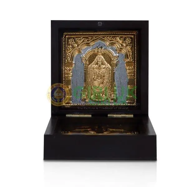 Balaji with Sri Padam Pooja Box - Gold
