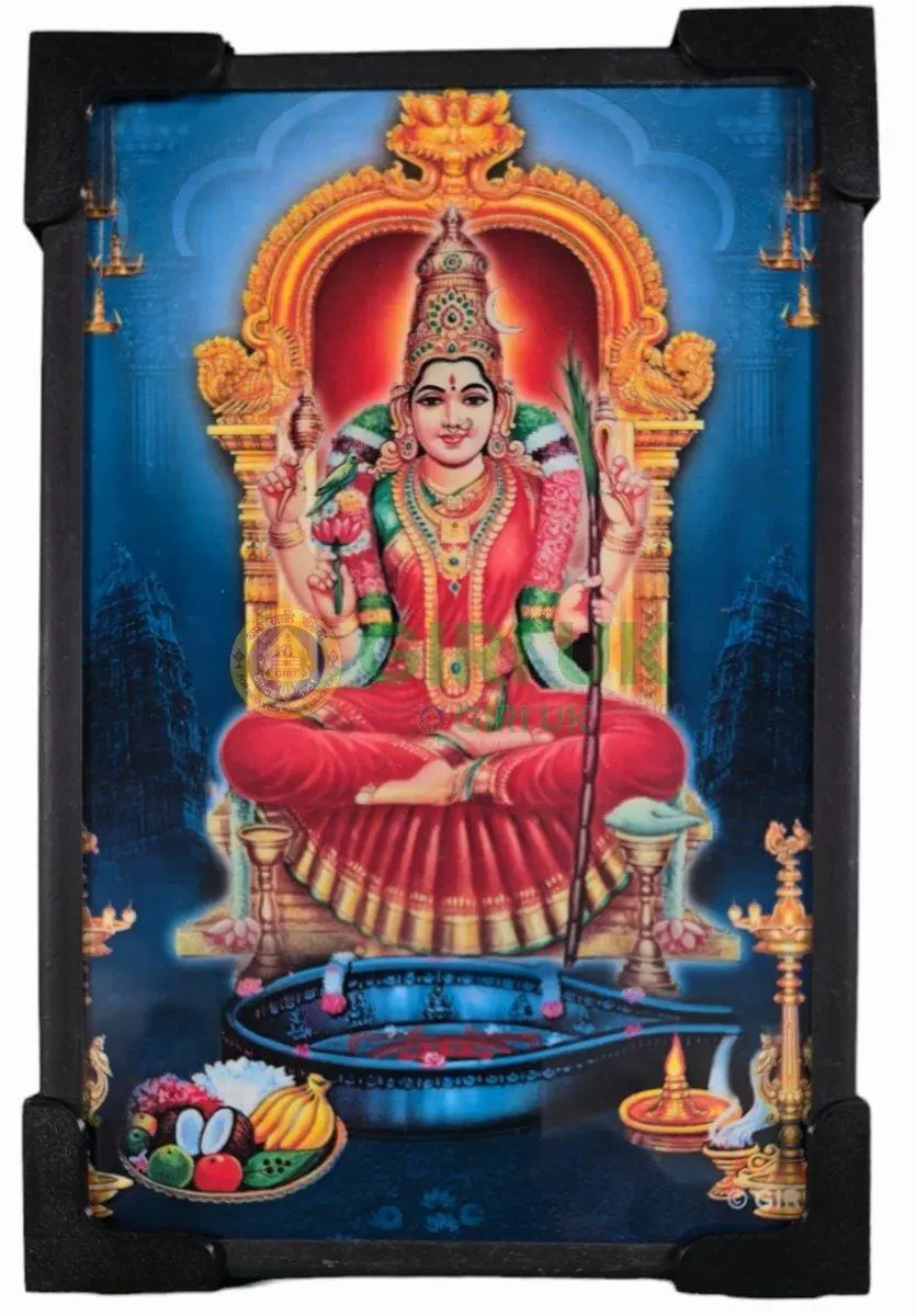 Kamakshi Amman Picture - 6 x 4 Inches