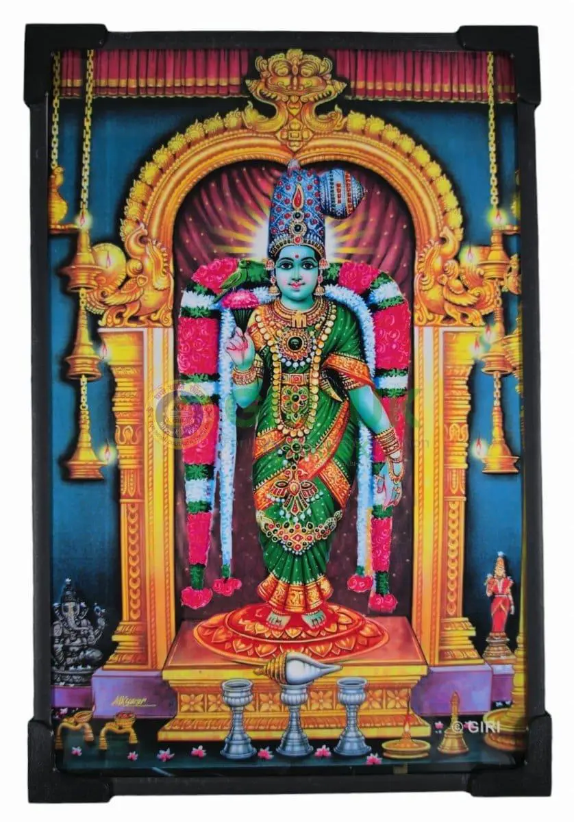 Meenakshi Amman Picture - 9 x 7 inches