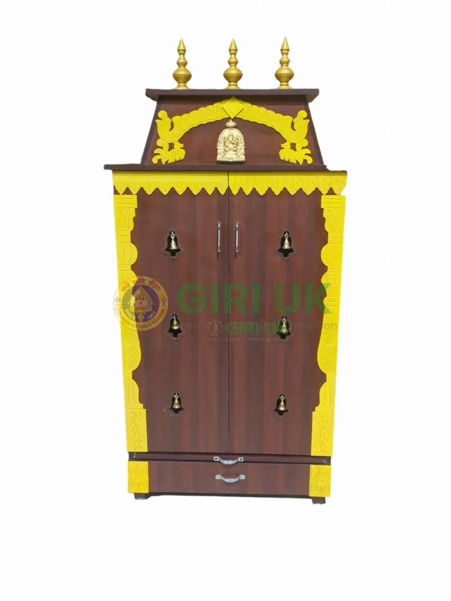 Wooden Pooja Mandapam - Height 60 X Width 30 X Depth 17 Inches