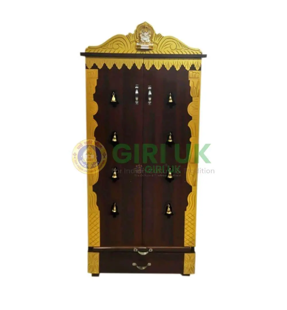 Wooden Pooja Mandapam - Height 43 X Width 25 X Depth 14 Inches