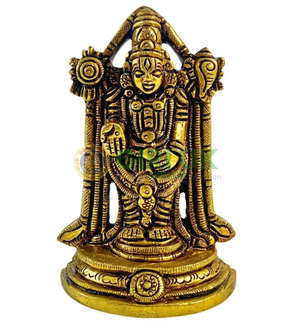 Statue of Sri Venkateshwara (Balaji) - Antique Finish