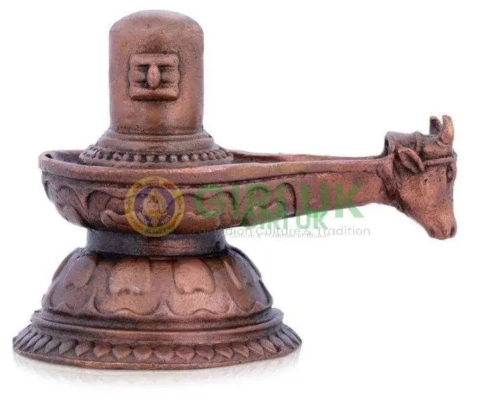 Shivalingam With Avudaiyar Nandi Face - Copper - 2.5 Inch - 210 Gms