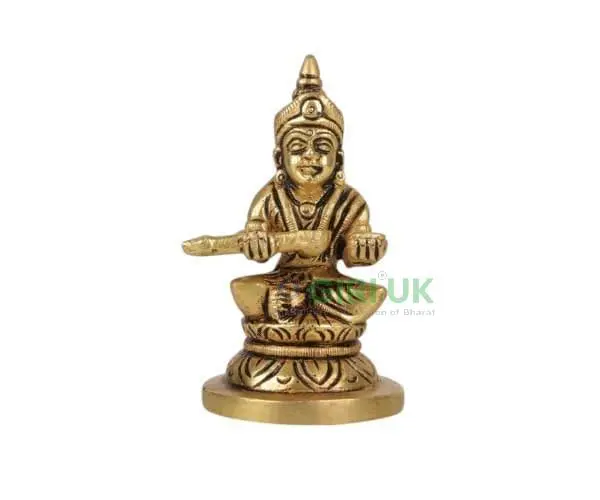 Annapoorni Round - Brass AF - 3 Inch - 220 Gms