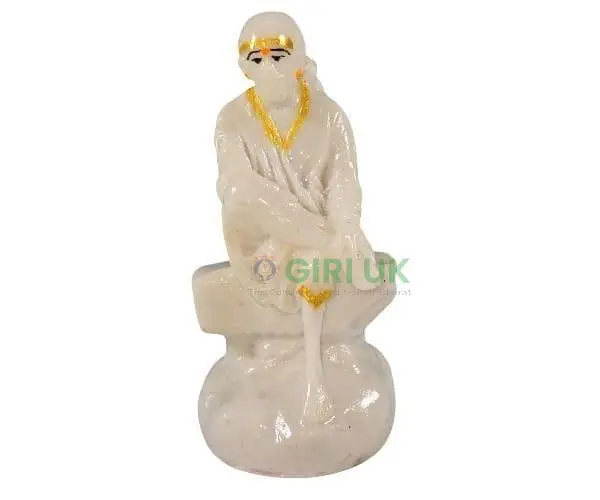 Shirdi Sai Baba Idol - Marble - 3.5 inches