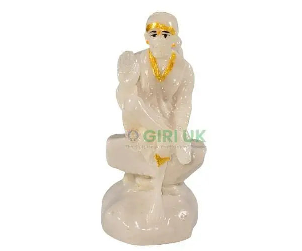 Shirdi Sai Baba Idol - Marble - 3.5 inches