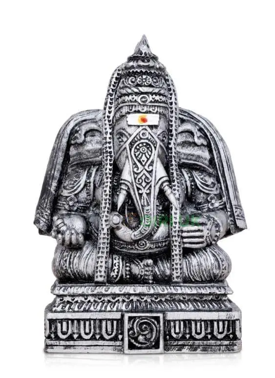 Pillayarpatti Ganesha - Resin - Stone Finish - 6 Inch