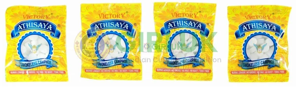 Athisaya Smokeless Karpuram (Camphor) - 40g-(Pack of 4)