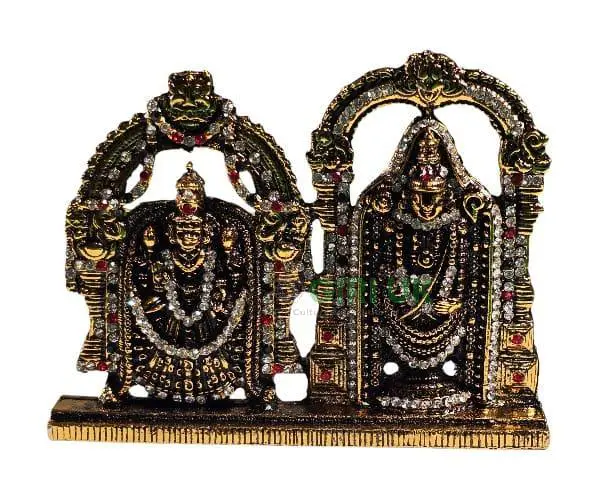 Balaji Thayar - Gold Antique - Stone - ST2617 - 3 Inch