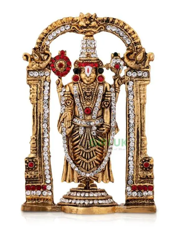 Balaji - Gold Antique - Stone - ST2048 - 3.5 Inch