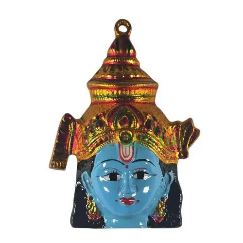 Krishna Face - Zinc - No 1 - 7 Inch - 140 Gms