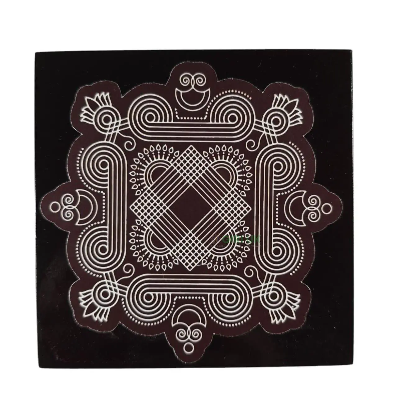 Manai – Rangoli Design 4 – Square – 4×4 Inch