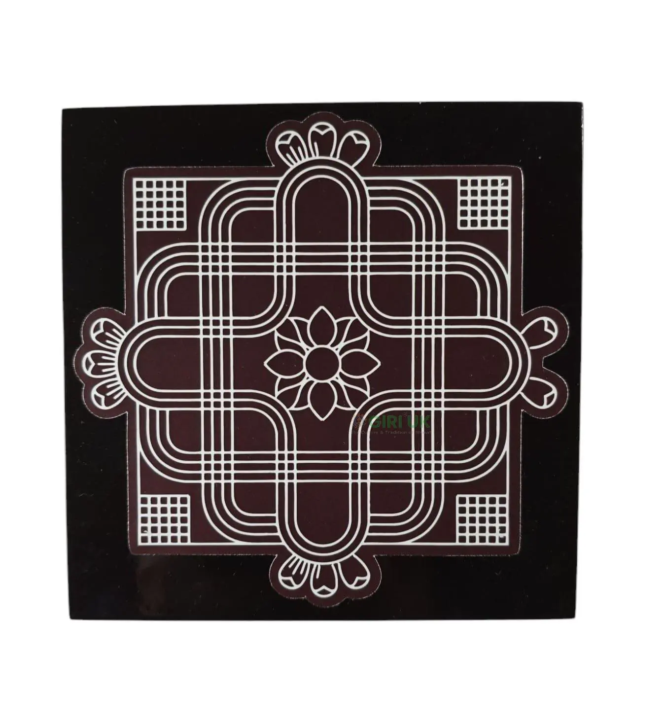 Manai - Rangoli Design 3 - Square - 5x5 Inch