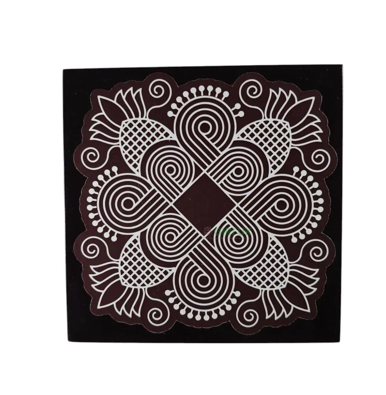 Manai - Rangoli Design 4 - Square - 5x5 Inch