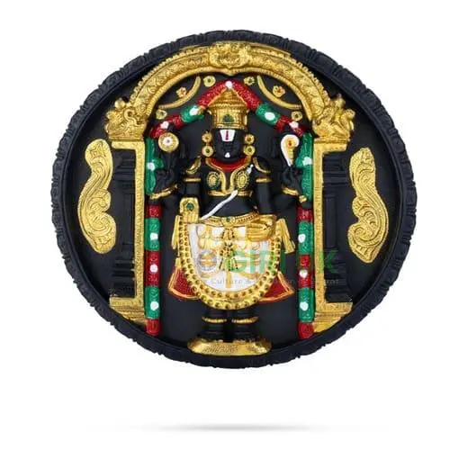 Wall Hanging - Balaji - Round - Plastic - 14.5 Inch Dia