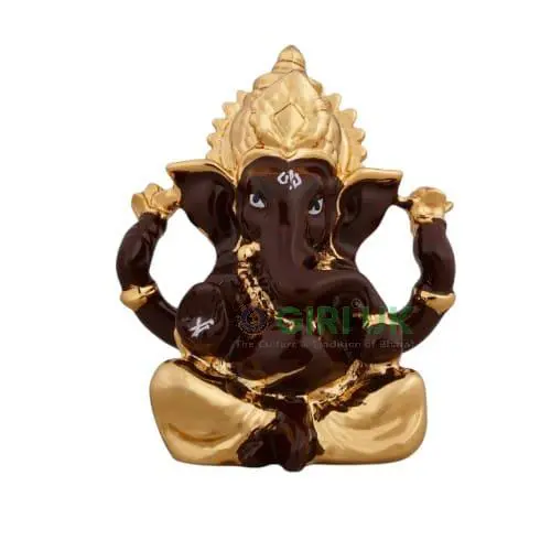 Ganesh Murti - Metal Gold Polish - 2.5 x 1.75 Inches
