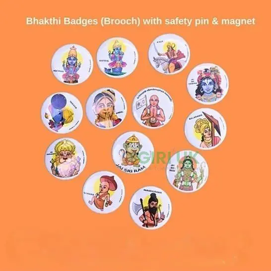 Children Badges (Brooch) with safety pin & magnet