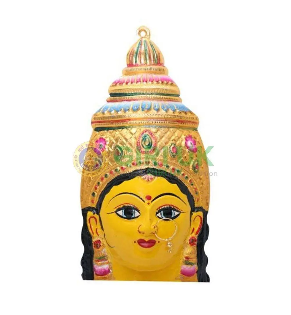 Yellow Lakshmi Face with stone work - 300gms