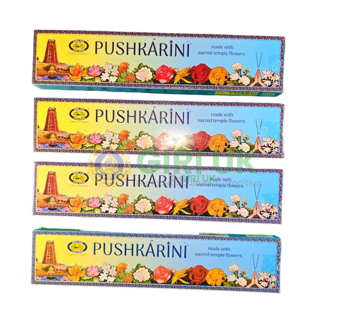 Cycle Pushkarini Incense Sticks (Agarbati)-(Pack of 4)