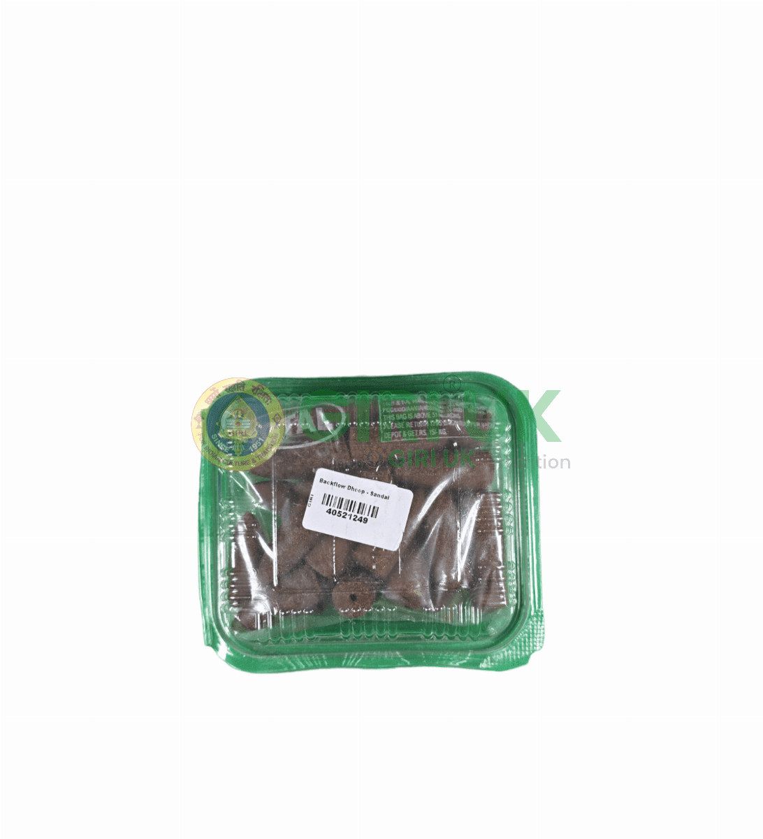 Backflow Sandalwood Incense (Dhoop)