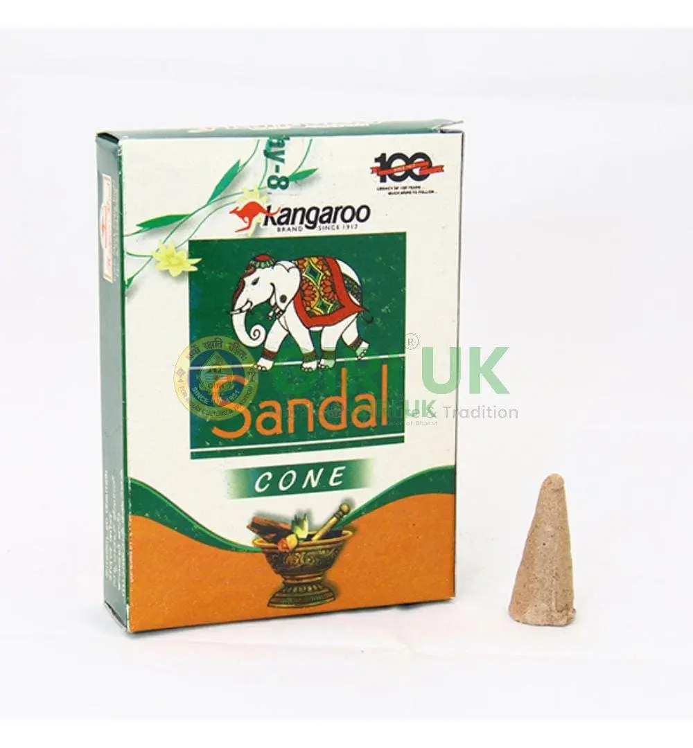 Kangaroo Chandan (Sandalwood) Sambrani cones - 20pcs