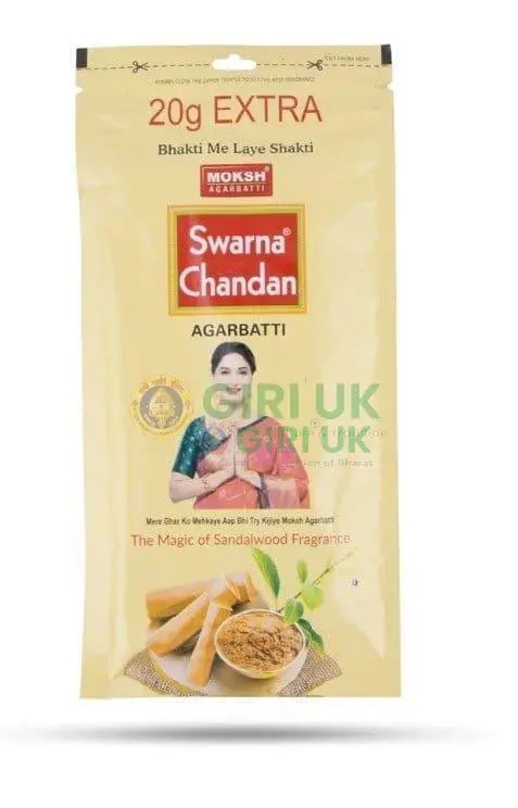 Moksh Swarna Chandan  Incense Sticks 70gms Zipper Pouch