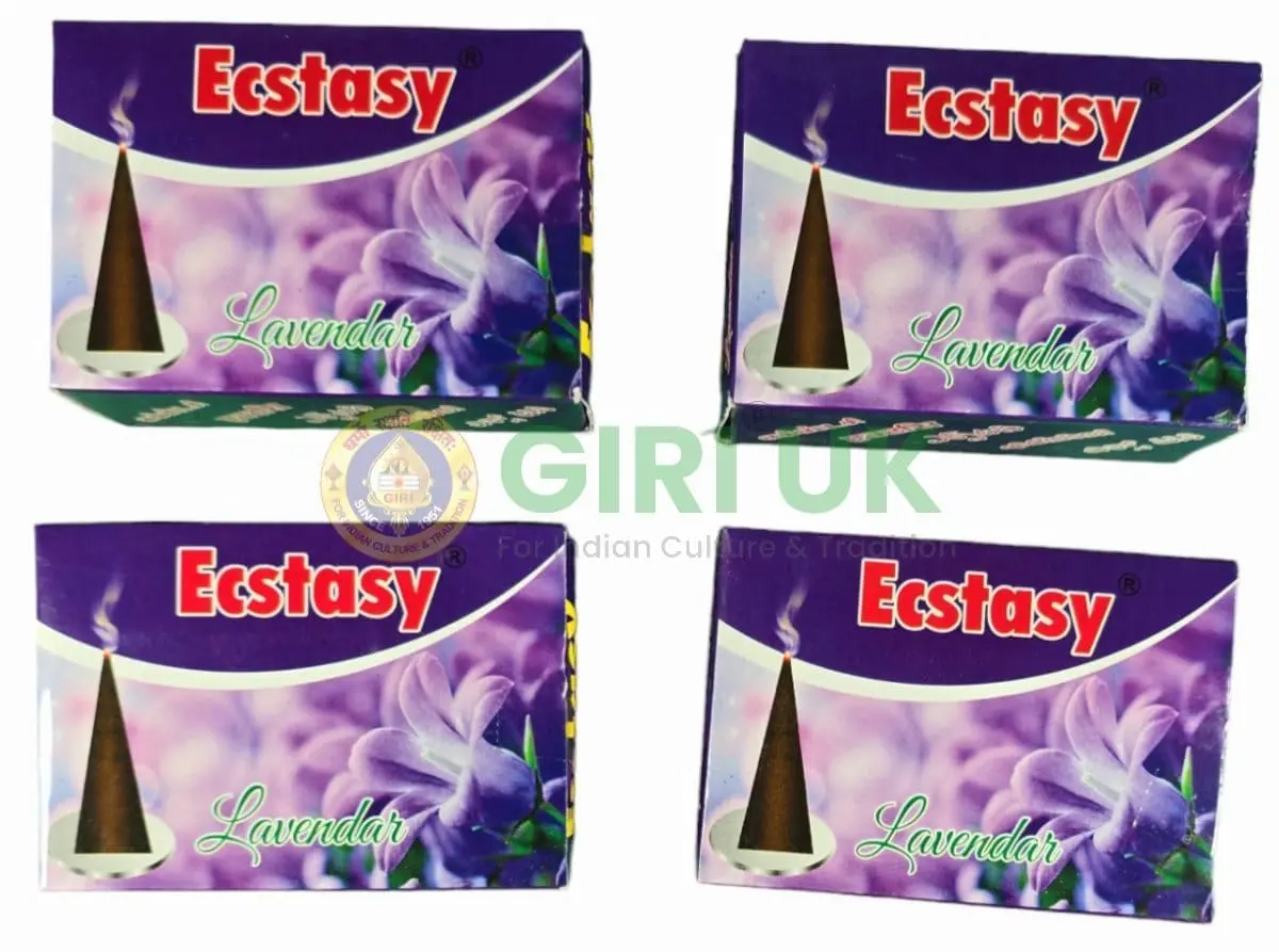 Ecstasy Lavendar Incense Cones 25Gms (Pack of 4)