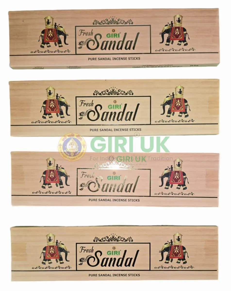 Fresh Sandal Incense Sticks (Agarbati)-(Pack of 4)