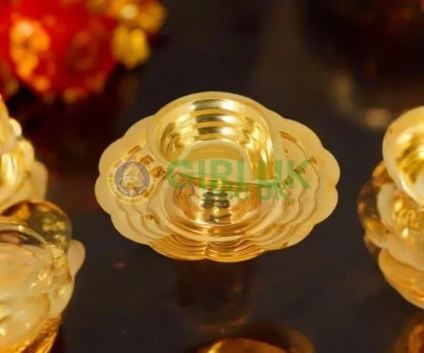 Brass Agal Vilakku (Karthik Deepam) with plate