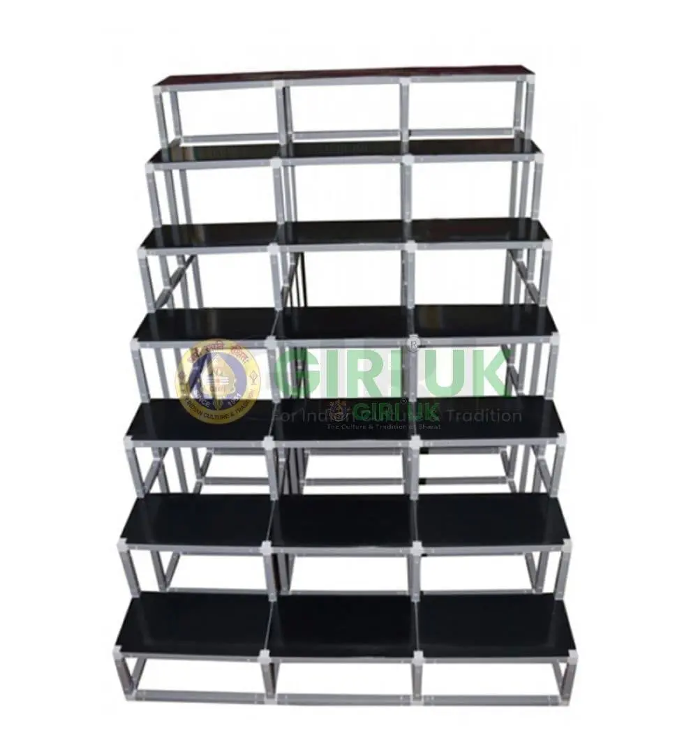 7-Step, 3-width Triple Frame Golu Padi Stand (7T)