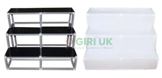 Plain Cloth Cover for 3 Steps 2-width Regular Frame Golu Padi Stand