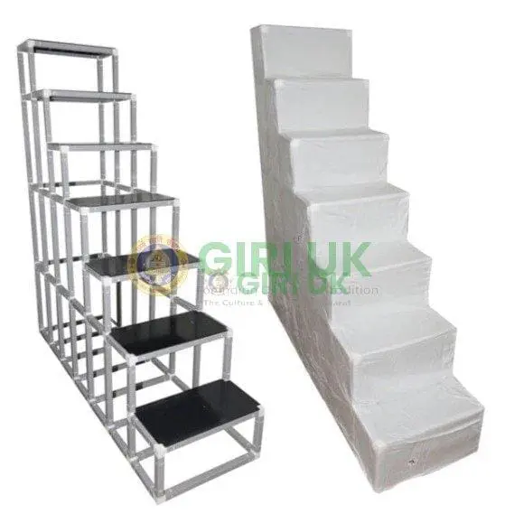 Plain Cloth Cover for 7 Steps 1-width Compact Frame Golu Padi Stand