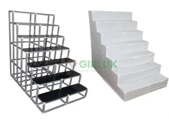 Plain Cloth Cover for 7 Steps 2-width Regular Frame Golu Padi Stand