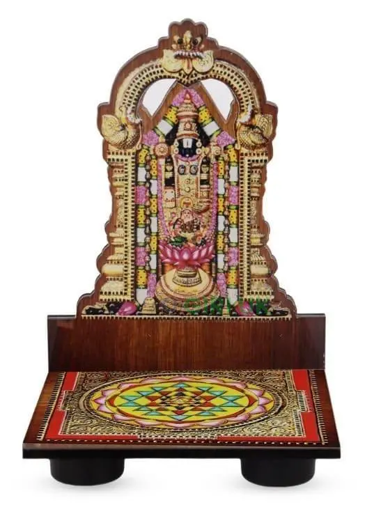 Balaji With Sri Chakra Stand - 4 Inch