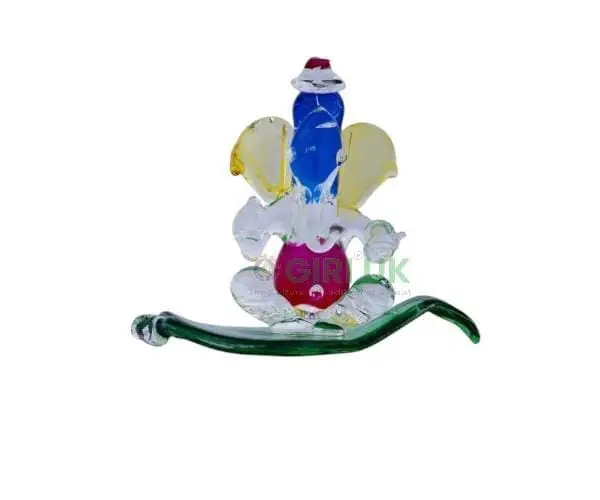 Glass  Leaf Ganesh - Small