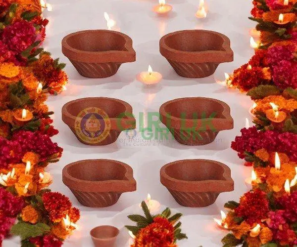 Clay Lamp Medium No.2 - 6 Pcs