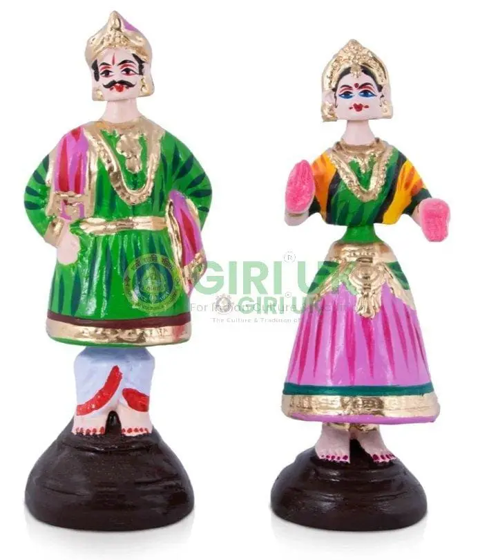 Thalayatti Bommai - Raja Rani Set - PM - 2 Pcs - 9 Inch