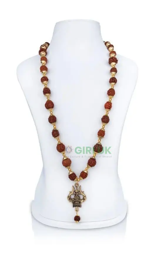 Rudraksha Mala With Trishul Locket