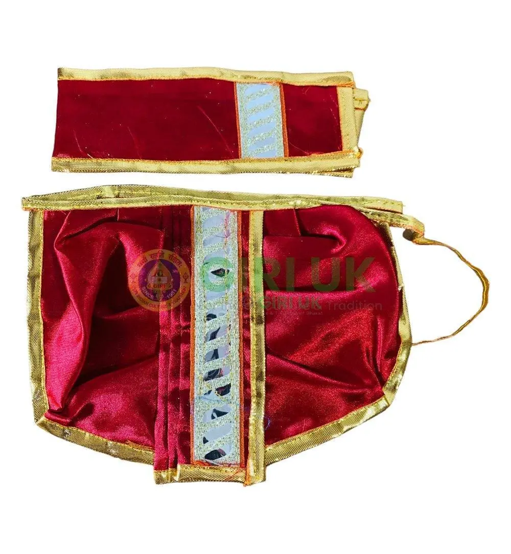Traditional Dhoti (Panchakacham) for Deities - 6 inch