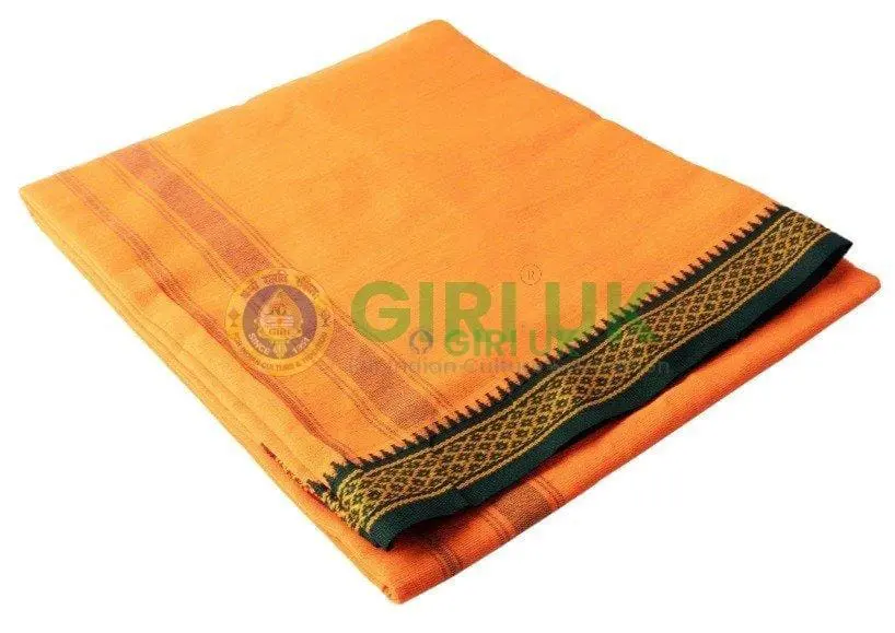 Veshti - Thalapathy - Cotton - Orange - 2 Mtrs